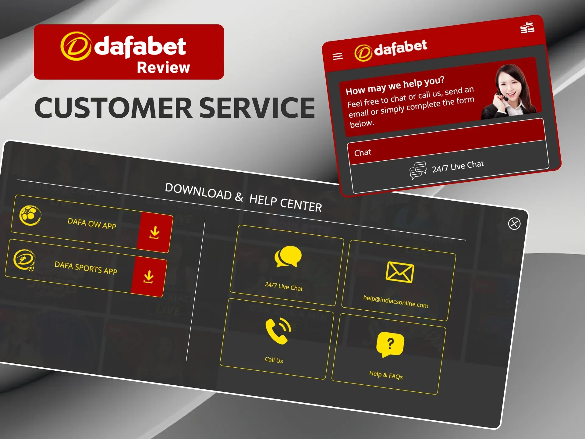Reach Dafabet’s customer service anytime through live chat, email, or a dedicated hotline.