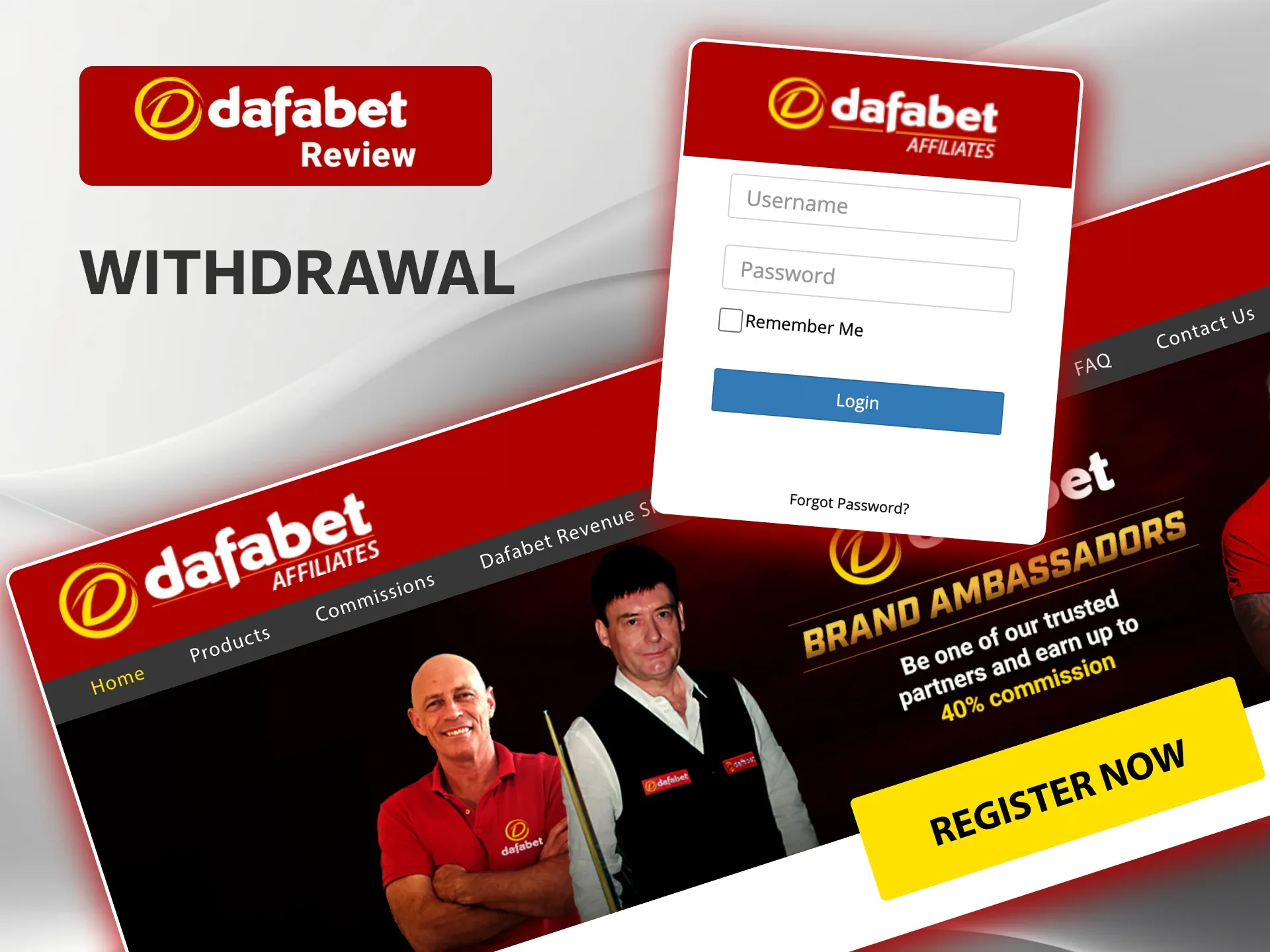 Find out how to make a quick withdrawal with Dafabet's affiliate programme.
