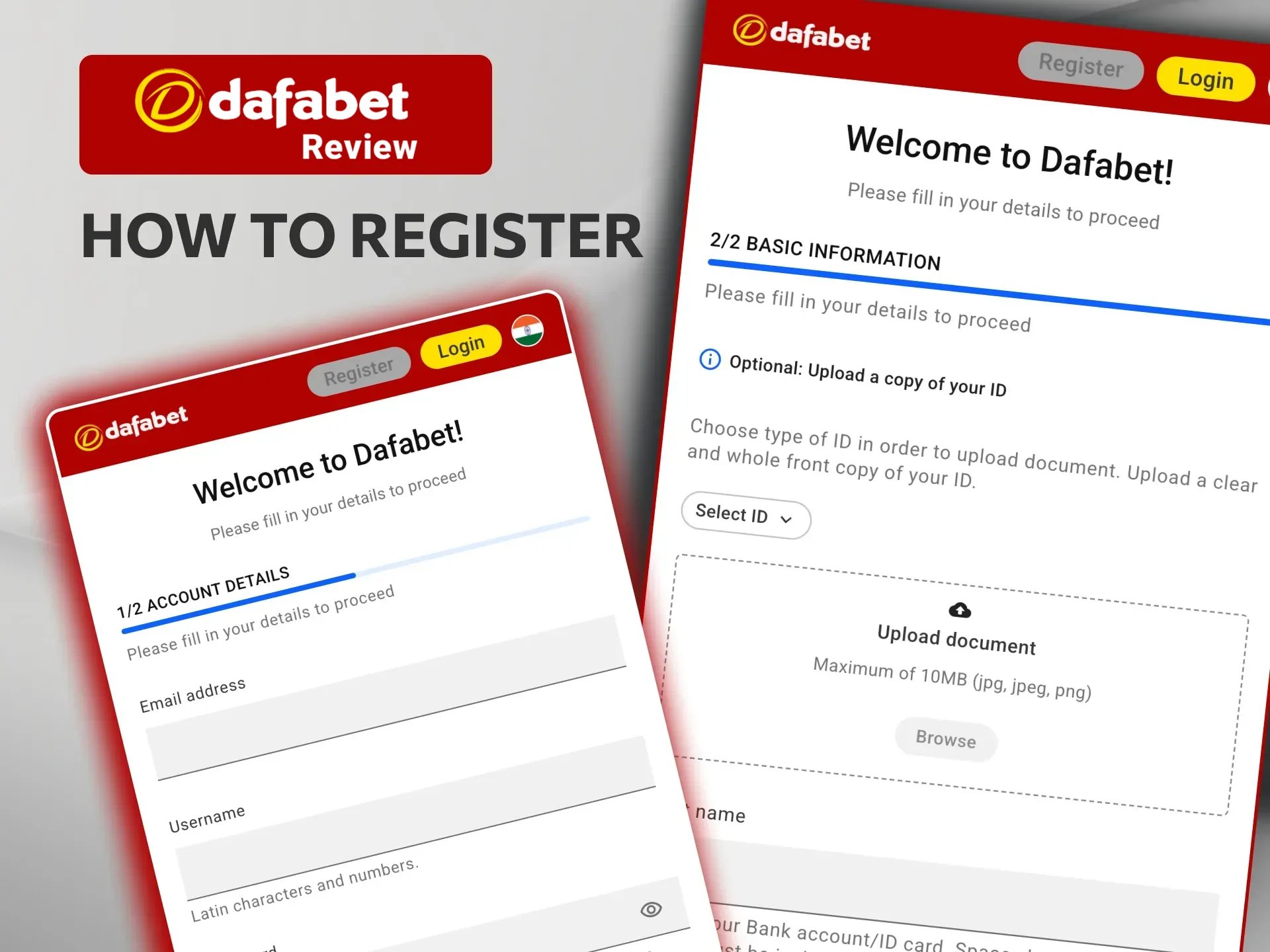Create your Dafabet Casino account via the app and claim your welcome bonus.