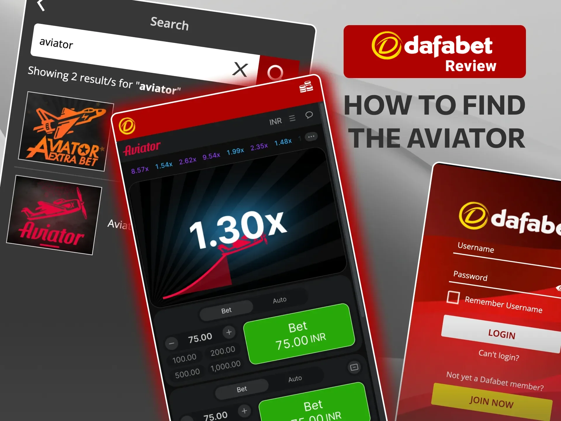 Find Aviator easily at Dafabet by filtering games by provider or typing its name in the search box.