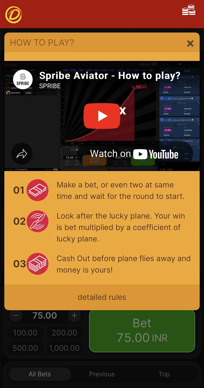 Use the instructions to start playing Aviator from Dafabet Casino.