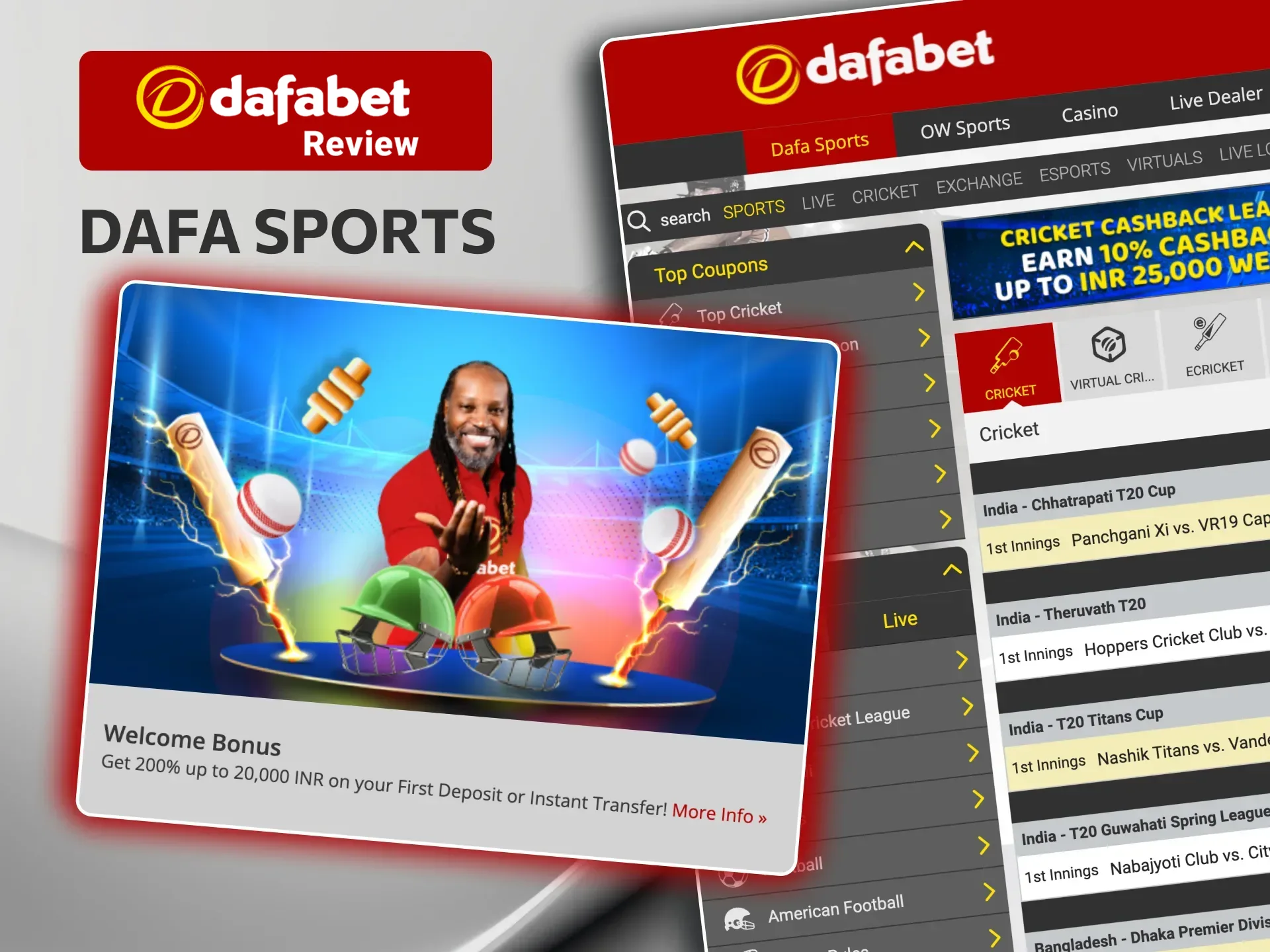 Dafabet offers exciting sports bonuses, bet at odds of 1.50 and above to qualify.