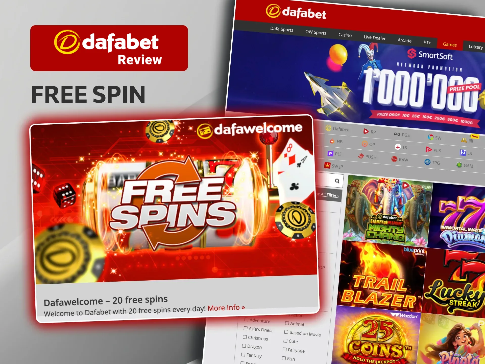 Dafabet rewards loyal players, bet on slots and receive 25 Free Spins the next day.
