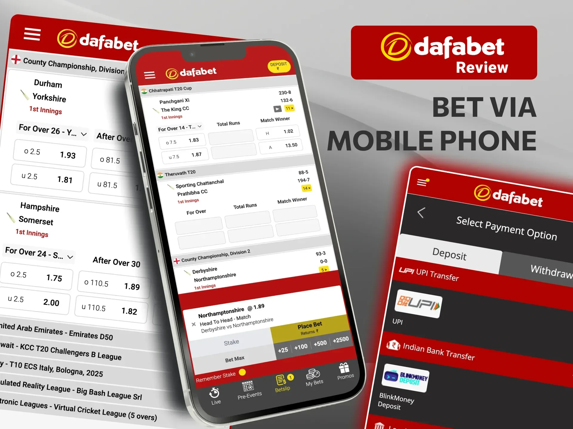 Access Dafabet Casino’s mobile app to bet on cricket matches anytime.