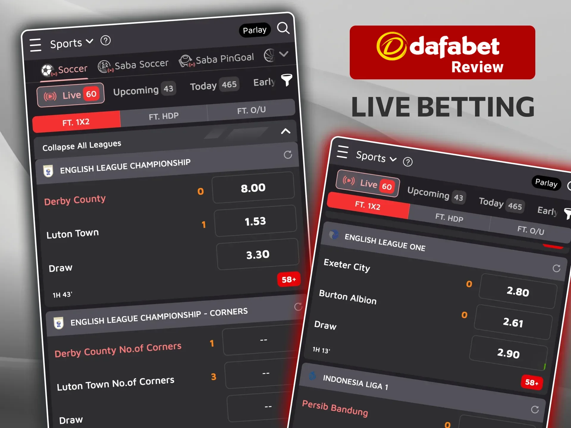 Discover Dafabet Casino’s Live Betting feature for football with fluctuating odds and exciting outcomes.