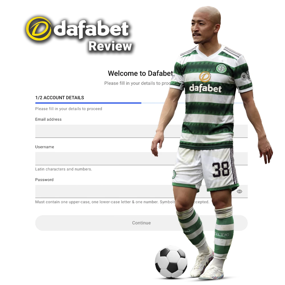 Enter only valid details when registering with Dafabet bookmaker.