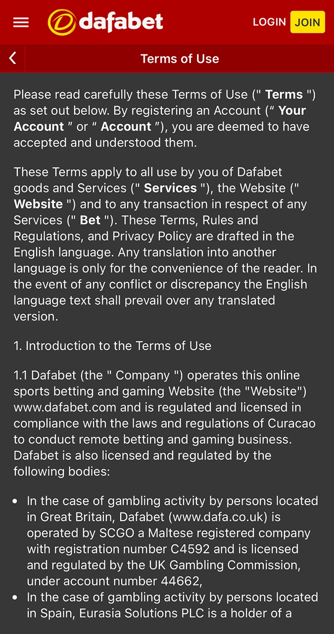 Learn the guidelines and rules from Dafabet that you need to register.