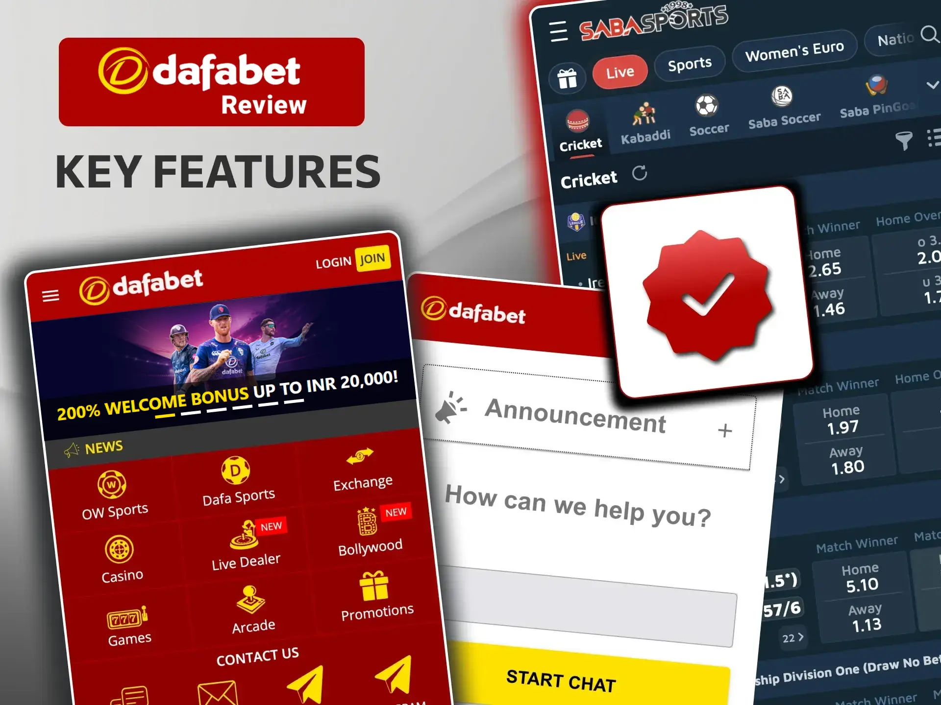 Discover Dafabet Casino’s dedicated customer support, in-play statistics, and regular tournaments.