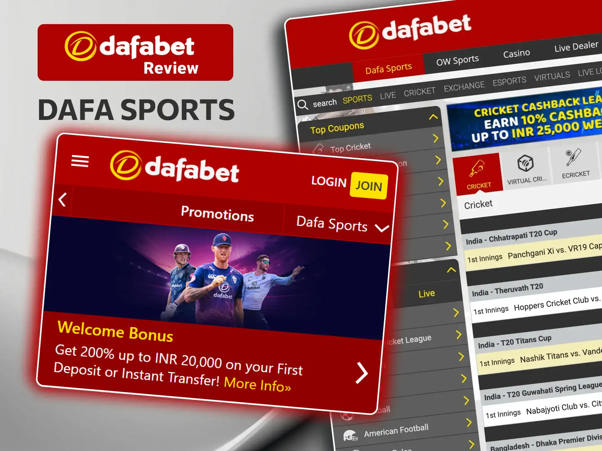 Dafabet offers exciting sports bonuses, bet at odds of 1.50 and above to qualify.